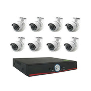 Trade Shop - Kit Videosorveglianza Ahd 1080p Onvif 4 8 Ch Canali 3mp 3.6mm Vga Hdmi Lan Tp-01 -   -8 Canali    -