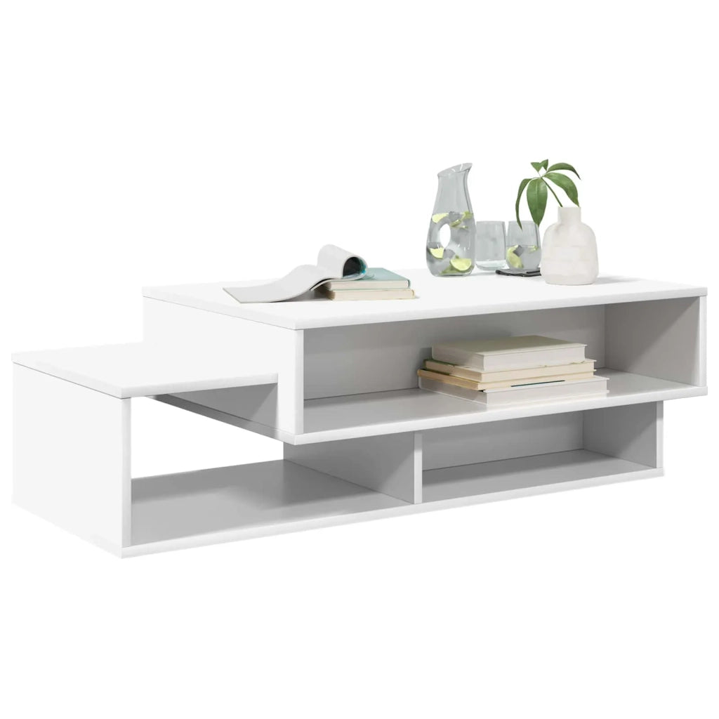 Tavolino da salotto Bianco 105 x 50 x 32,5 cm Legno multistrato 8000204