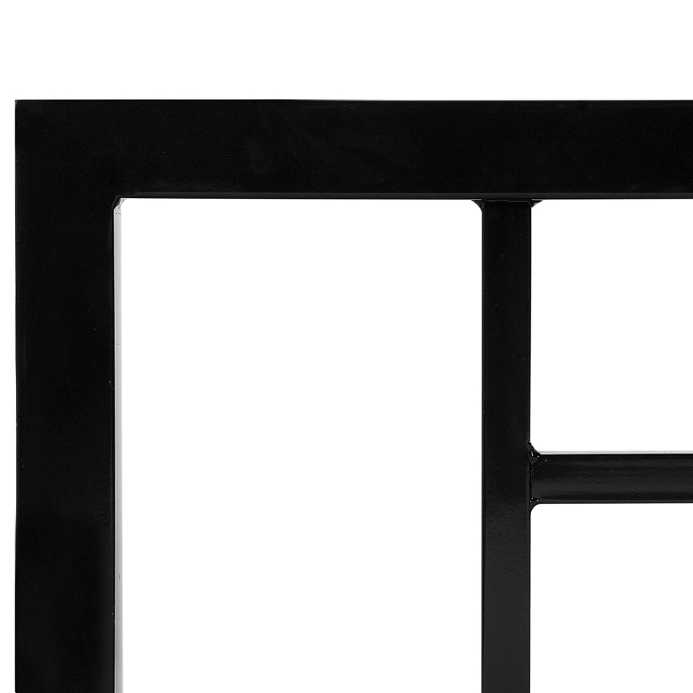 Letto in metallo nero con rete a doghe 160 x 200 cm testata moderna camera da letto