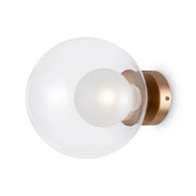 Applique Da Parete Moderna Basic Form 1 Luce G9 20W Metallo Oro Ip20