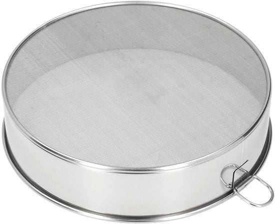 Filtro a Sostegno Ronde - 80 Mesh - Coating Antiriflesso - Maniglia Ergonomica - 304 Acciaio Inox - Zeffo Anticorrosione
