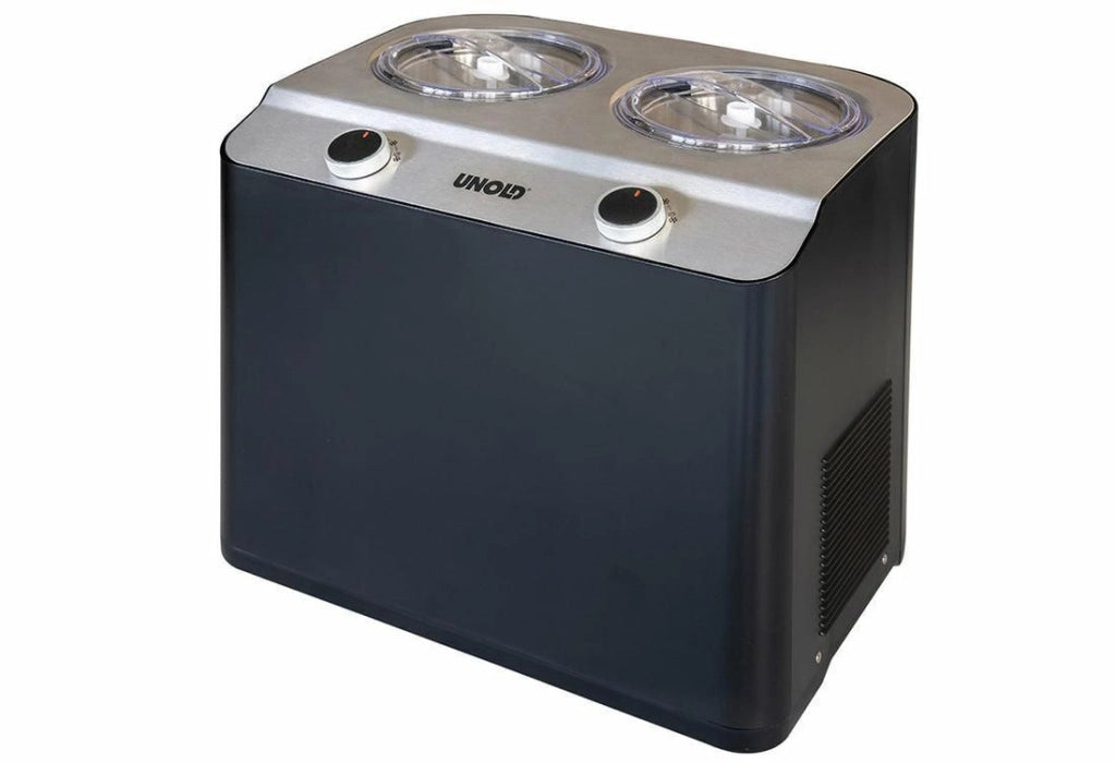 Unold Doppio Gelatiera compressore 2,4 L 250 W Nero, Acciaio satinato