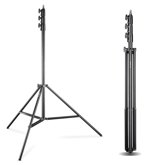 AIR 355 Set 2 stativi per luci regolabili in altezza fino a 355 cm, max 8 kg, Cavalletto fotografico in alluminio per foto e video