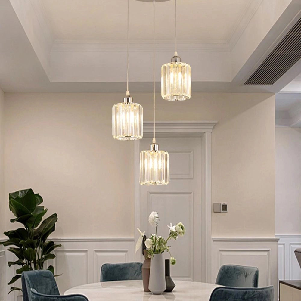 Lampada Da Soffitto Cristallo Argento APP510-3CPR
