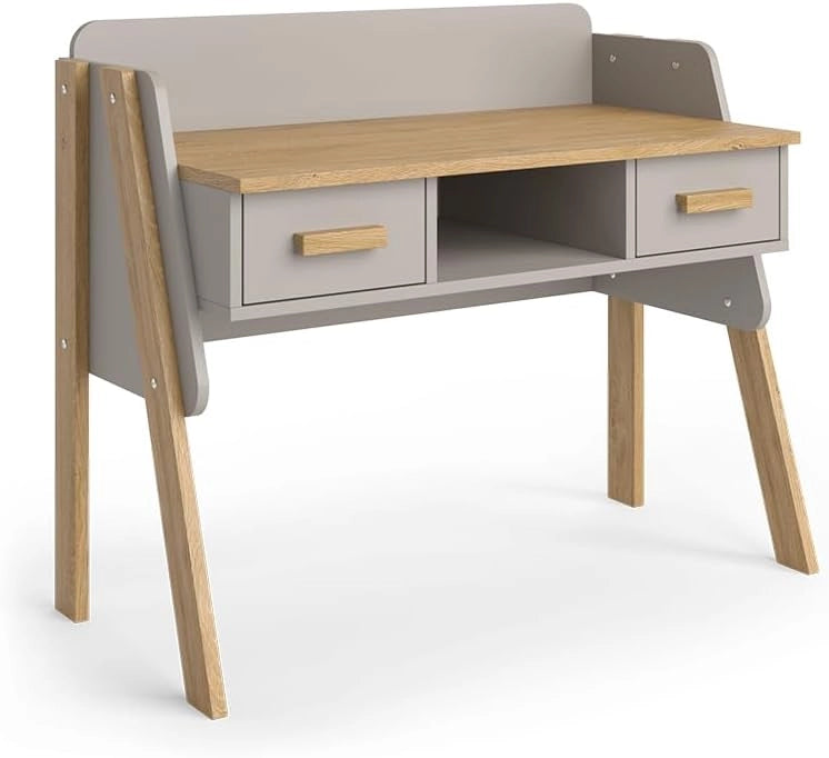 Scrivania Malia, Bianco, 97 x 51 cm, adatto per postazioni di lavoro al computer e applicazioni home office