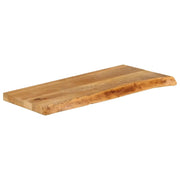 vidaXL Piano Tavolo Bordi Vivi 90x30x2,5 cm in Legno Massello di Mango