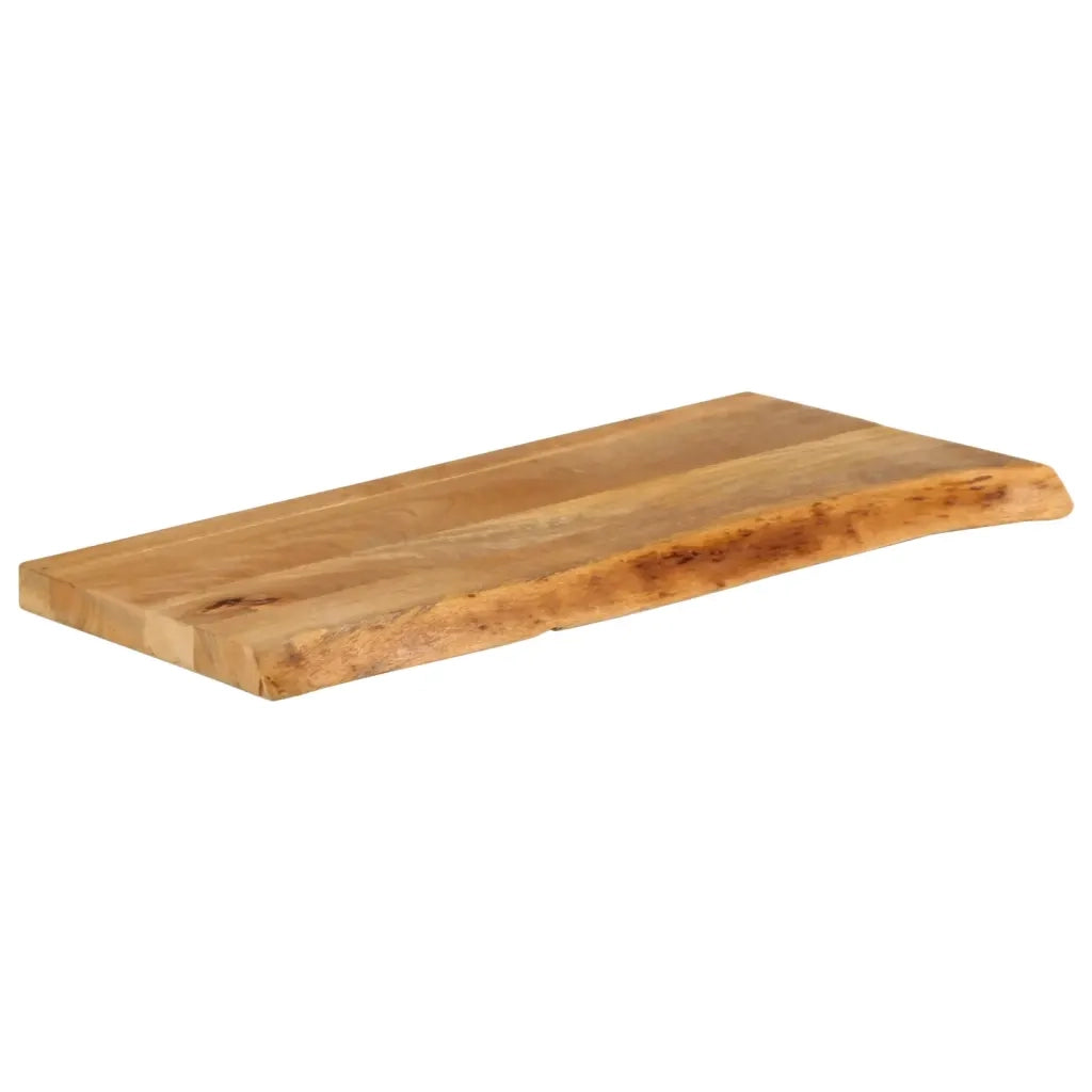 vidaXL Piano Tavolo Bordi Vivi 90x30x2,5 cm in Legno Massello di Mango