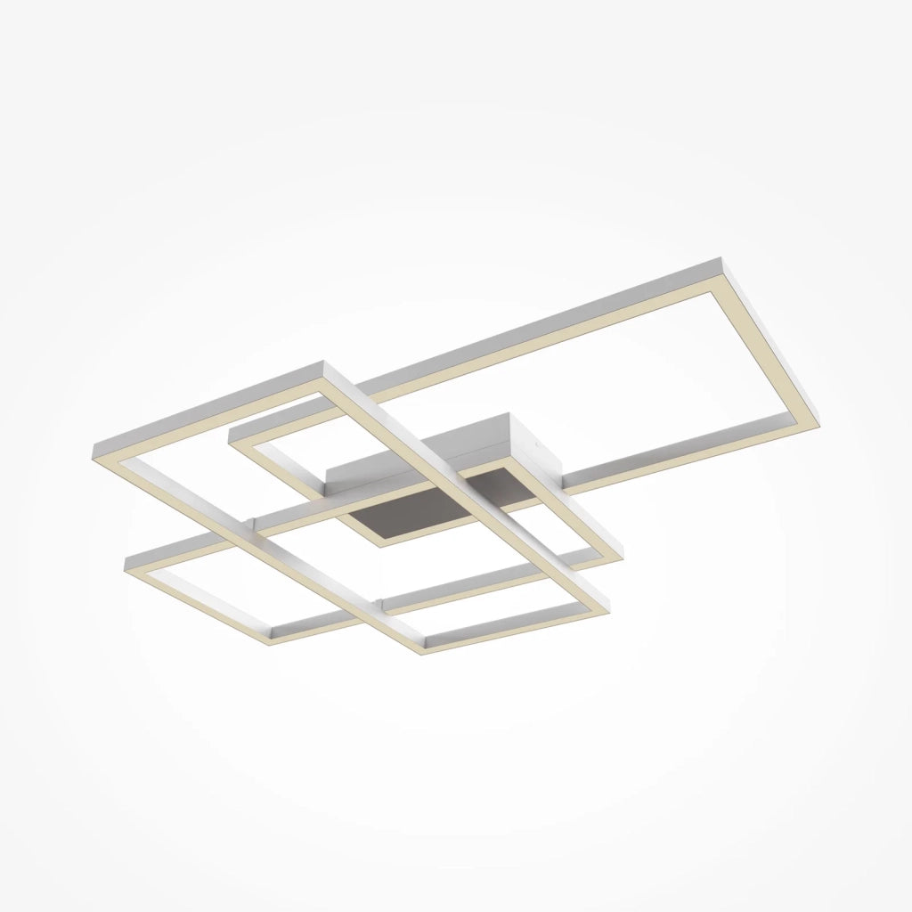 Maytoni Plafoniera moderna Rida 3 luci LED integrato bianco alluminio