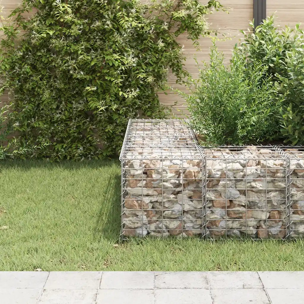 Gabbione Letto Rialzato a Cubo in Filo di Acciaio 40x40x40 cm 145649