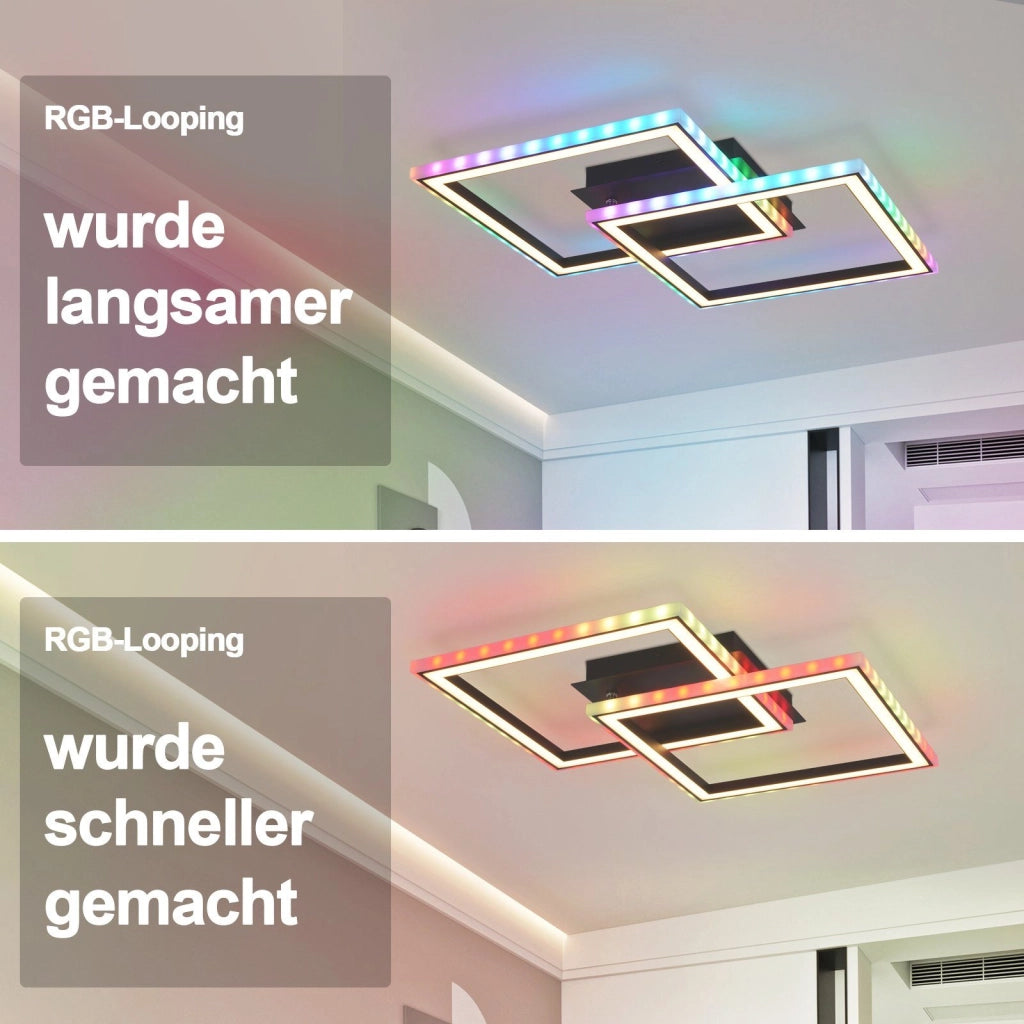 ZMH Lampada da soffitto plafoniera LED RGB telecomando illuminazione design per interni