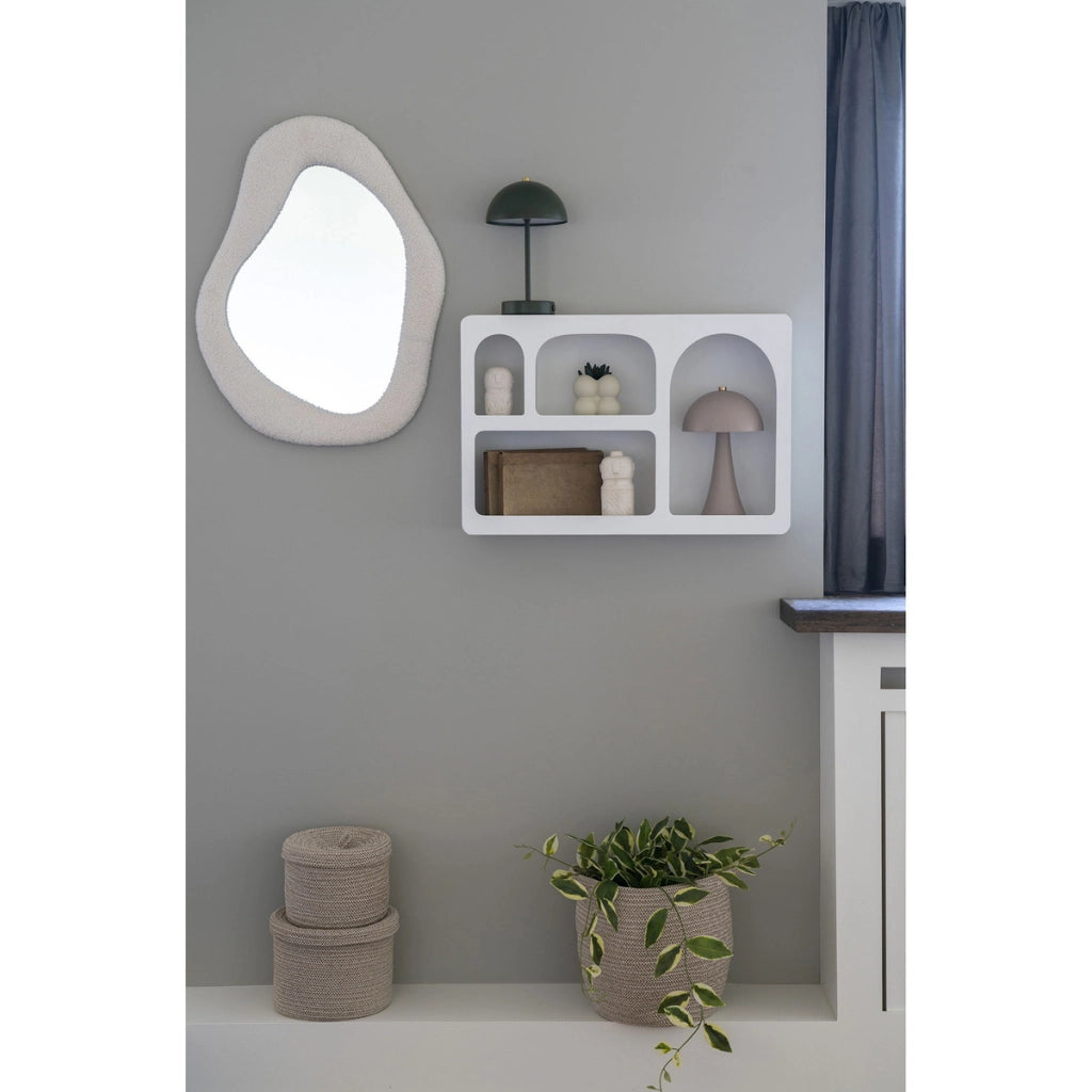 Specchio con Cornice Bosa, Bianco, Vetro, 61x46,5x3,5 cm