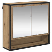 Scaffale da parete con porta Rovere artigianale 65 x 20 x 60 cm CFW1635934