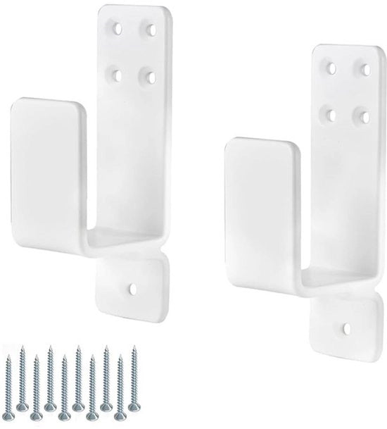 Blocco porta resistente a shock - 2 pezzi - Per legno 2x4 - Resistente a shock - 14,2 x 4 x 6,5 cm
