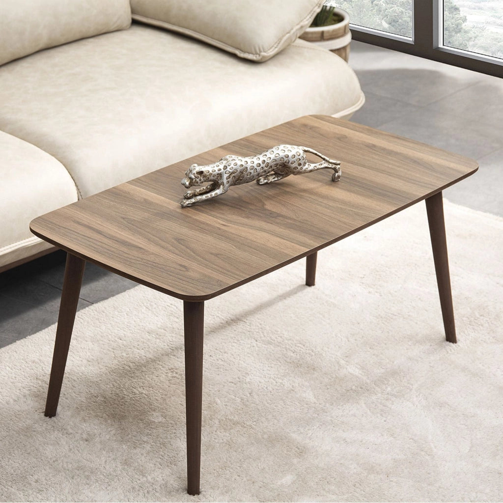 Tavolino in legno "Luci" 100 x 53 x 45 cm - Noce