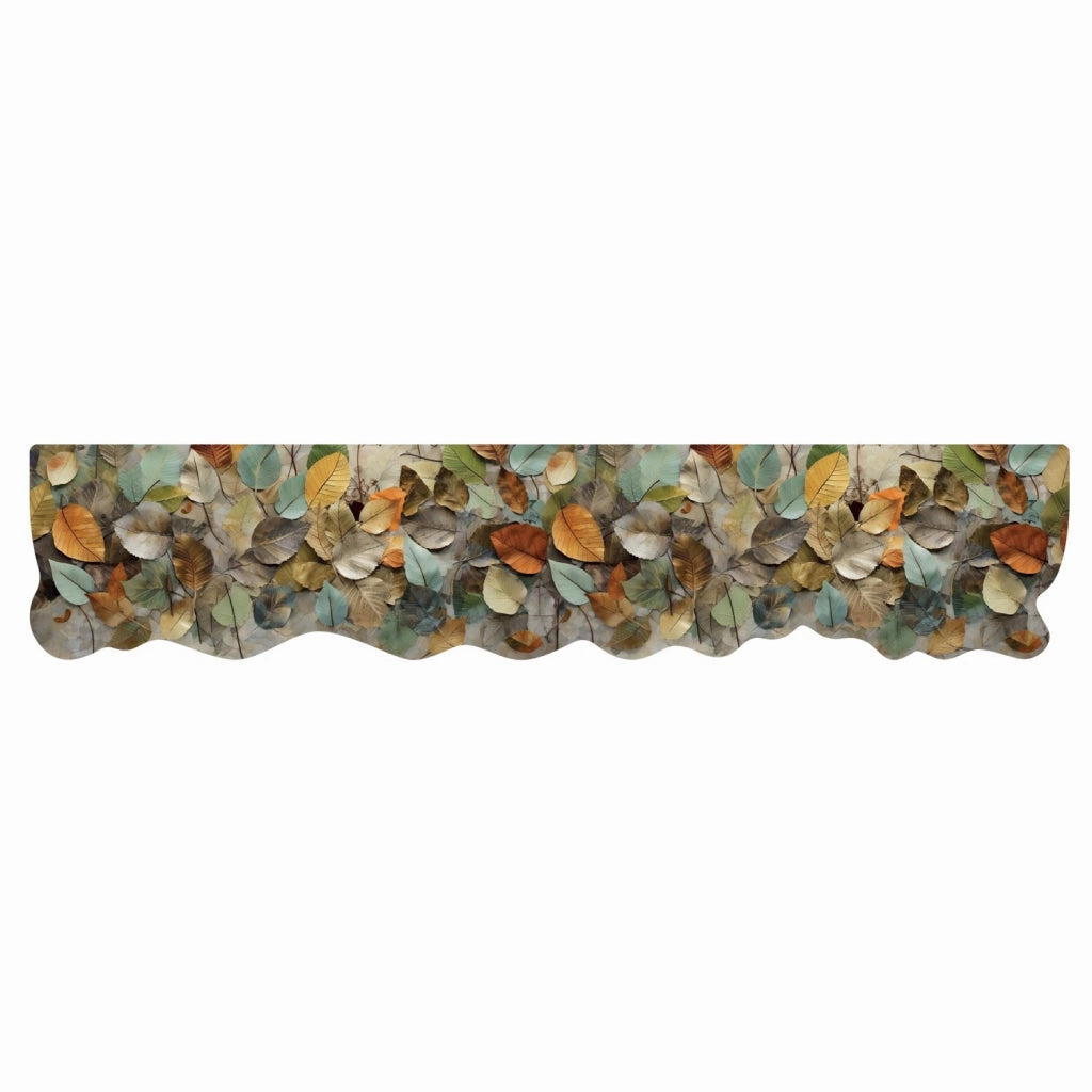 Tappeto Cucina Pvc Stampa Digitale HD Foglie Colorate Antiscivolo Lavabile Antimacchia 50x240 cm