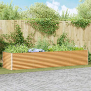 Letto rialzato da giardino 390 x 100 x 68 cm Acciaio zincato