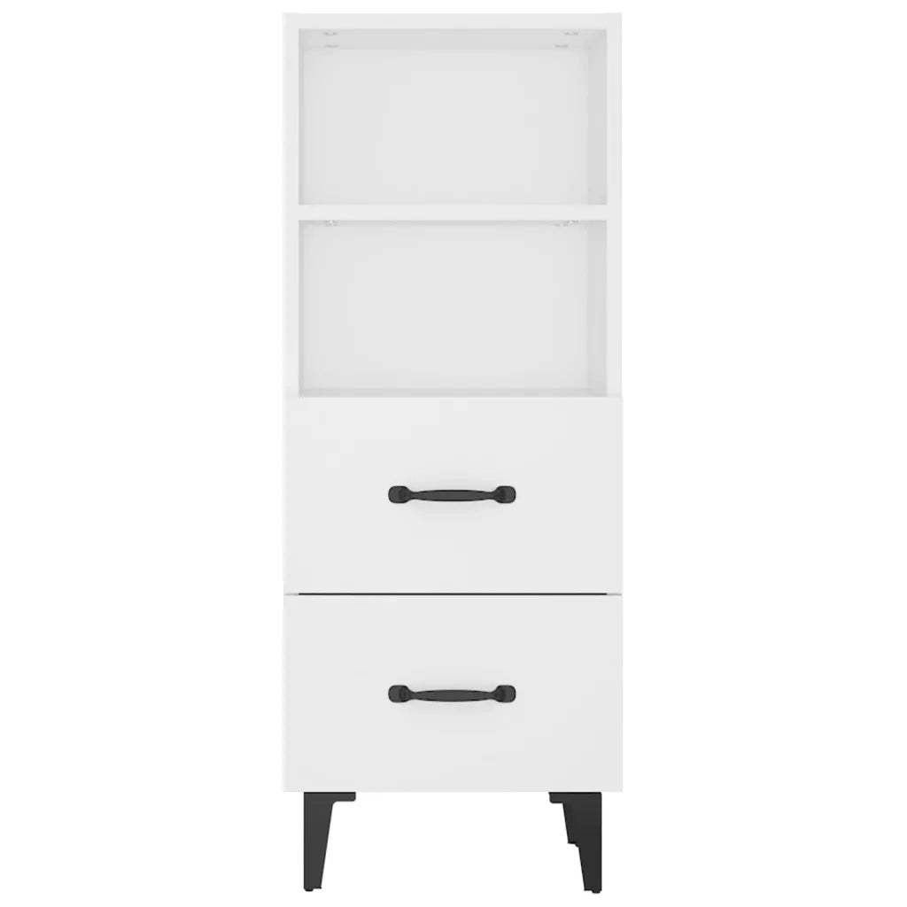 Credenza Bianca 34,5x34x90 cm in Legno Multistrato cod mxl 37518