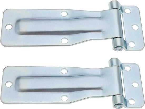 2 Pezzi di Sostegno a Serra in Acciaio Resistenziato - Adatto per Porte di Rimessa Porta Trattori Porta Camion Porta Caravan Porta Carrozza da Cavallo - Trattamento Galvanico per Lavastoviglie