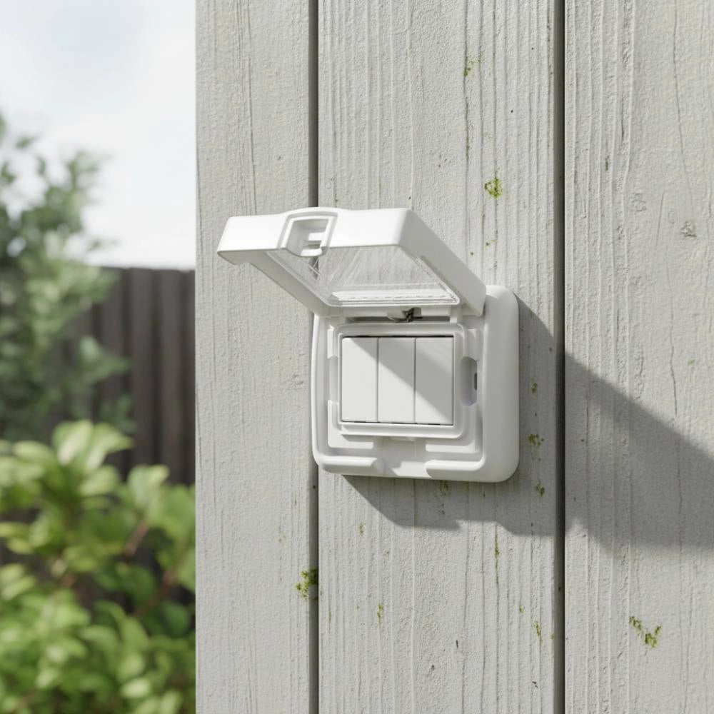 Coperchio ip55 bianco compatibile matix per protezione elettrica *** numero pezzi 2, confezione 1