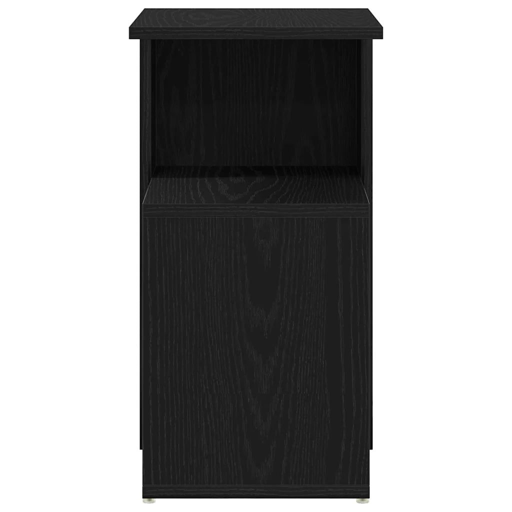 Tavolo laterale Rovere Nero 36 x 30 x 56 cm Legno multistrato 862630