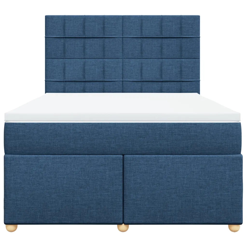 Giroletto a Molle con Materasso Blu 160x200 cm in Tessuto 3291337