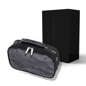 GlamSeries GlamPacker Trousse da borsa 270 x 165 x 75 mm, beauty case, astuccio per make-up rivestito in PVC con coperchio trasparente