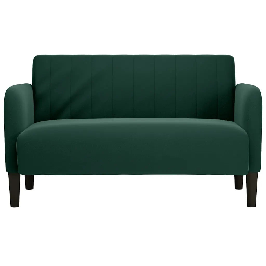 Divano | Divano da soggiorno | Sofa Divanetto Verde Scuro 109 cm Velluto