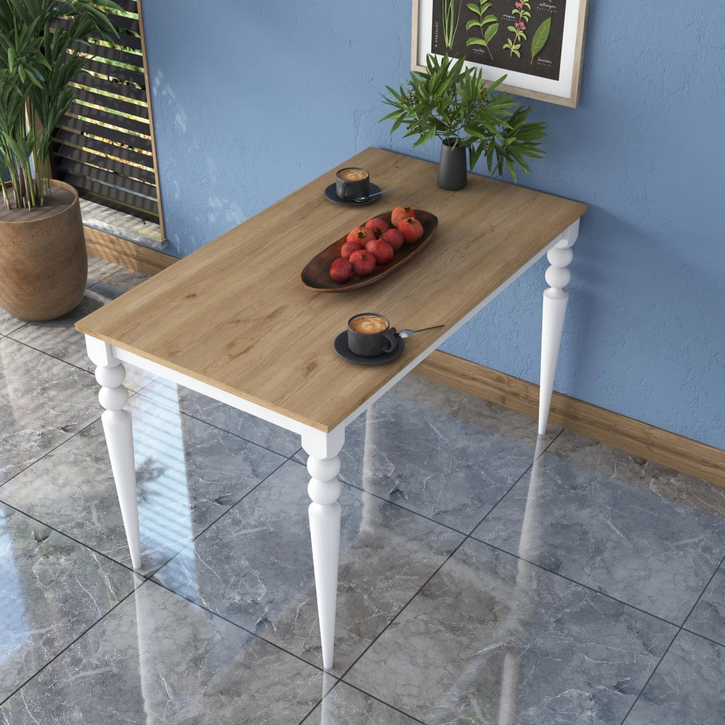 Cingoli, Tavolo Fisso 6 Posti, 120x70x74h cm Bianco
