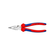 KNIPEX 08 25 185 Pinza universale con testa a punta cromata 185 mm manici comfort colore Cromato