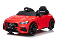Macchina Elettrica per Bambini 12V Licenza Ufficiale Mercedes CLE53 Sedile in Pelle Rosso