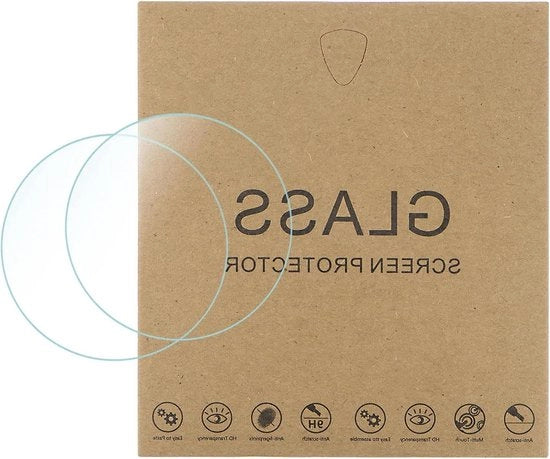 5 scherm difensori in vetro resistente alle graffi 9H, alta risoluzione, 2,5D, HD, 5H, protezione schermo smartwatch con 5 vetrini da 33 mm