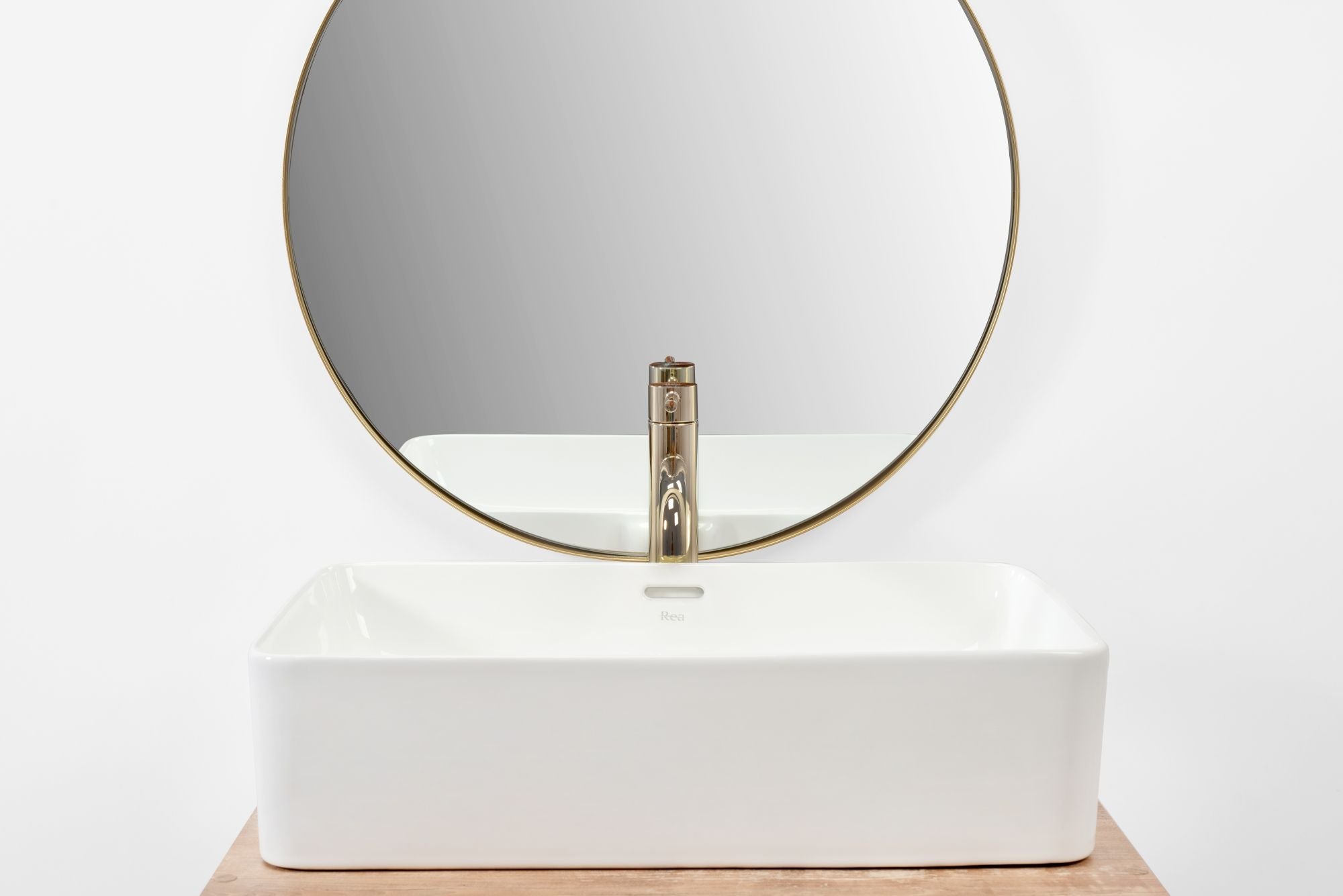 Lavabo Da Appoggio Rea Berta 55 White