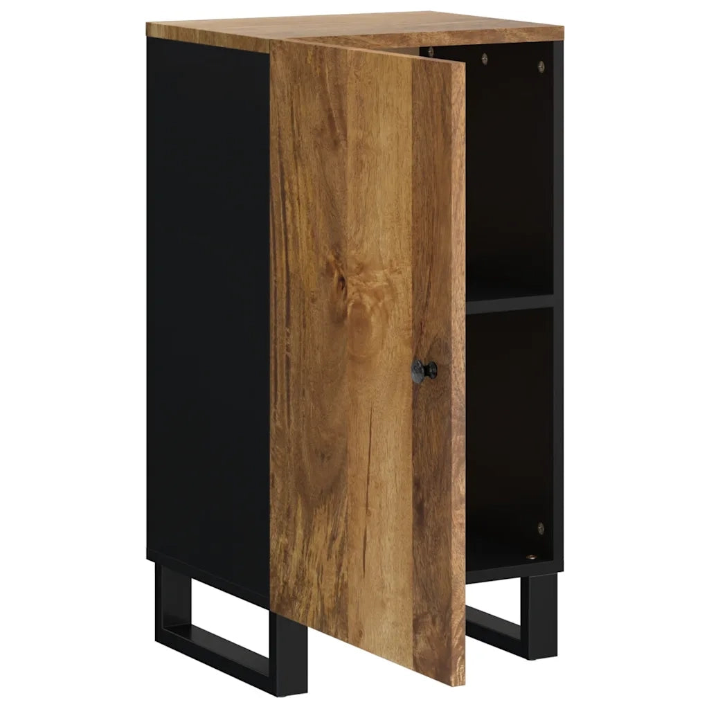 Credenza con Anta 40x31x75 cm in Legno Massello di Mango 352912