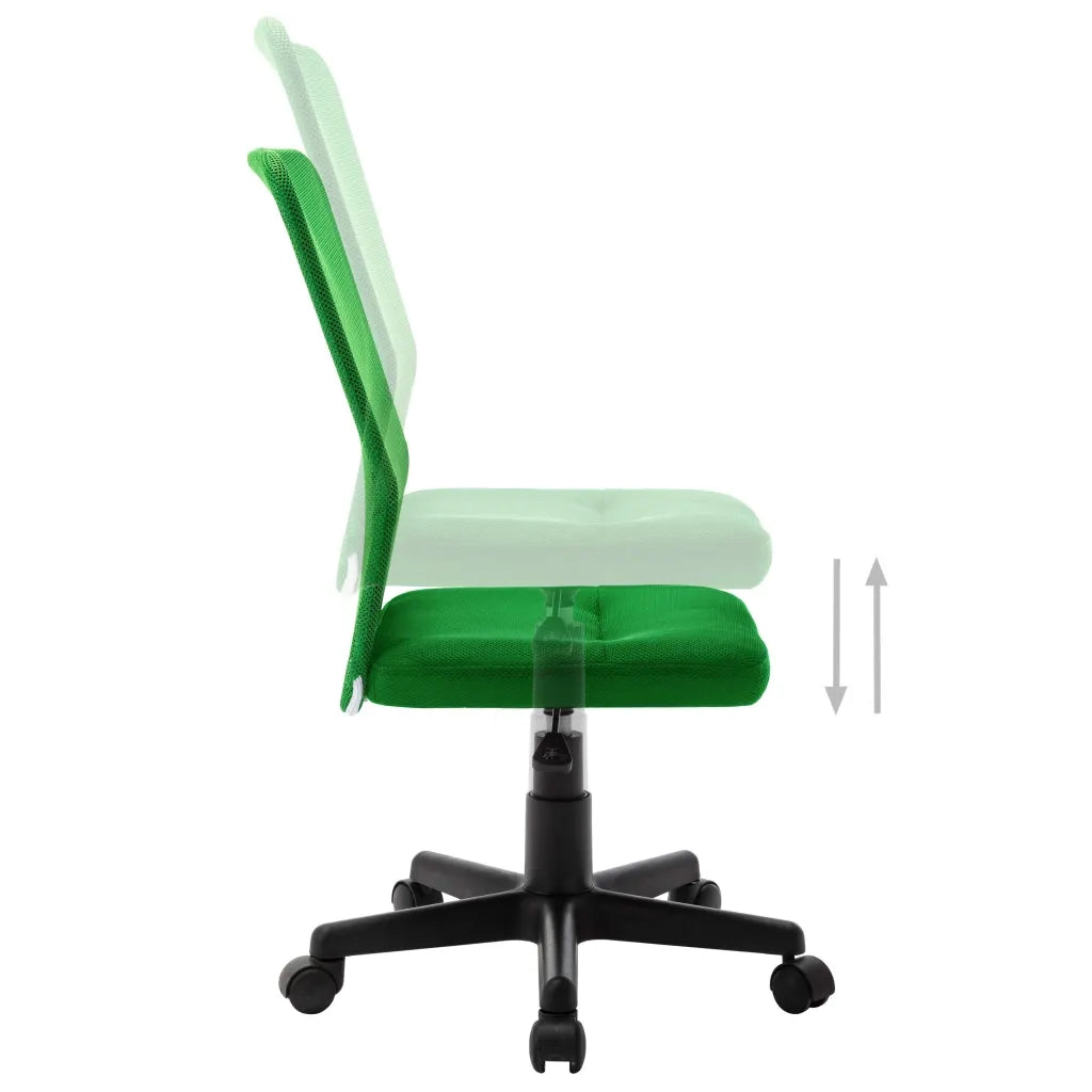 Sedia da Ufficio Verde 44x52x100 cm in Tessuto a Rete 289514