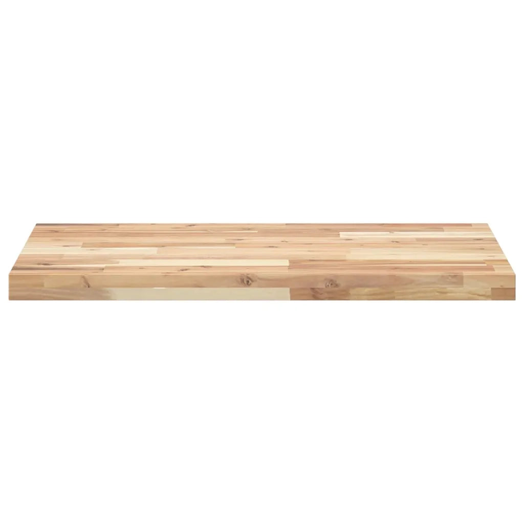 vidaXL Piano da Bagno Non Trattato 100x50x4cm Legno Massello di Acacia
