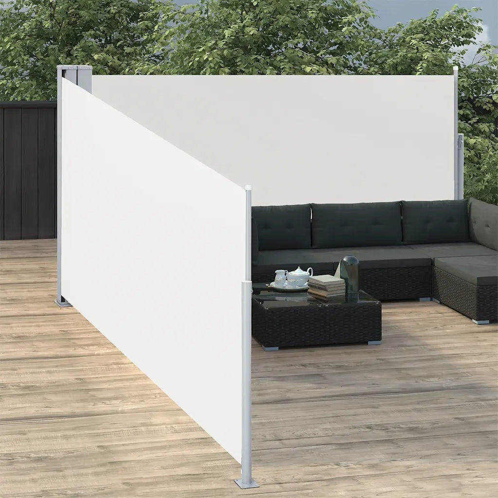 Tenda da Sole Laterale Retrattile Crema 170x1000 cm 48491