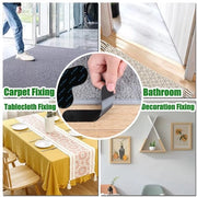 Tappeto Antiscivolo 32 pezzi - Riciclabile - Lavabile - Gomma - Nero - 95 x 75 mm / 130 x 25 mm - Panno da Pavimento