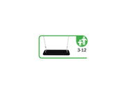 Altalena Giamaica 861 Giochipark 1 posto legno lamellare h 230cm EN 1176 - Piano