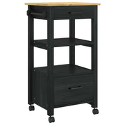 Carrello da Cucina MONZA Nero 48 x 40 x 88,5 cm CFW2785356