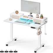 Banco con seduta elettrica - Banco con funzione di memoria e illuminazione elettrica - Banco senza gradini, regolabile in altezza - 60 x 140 x (72-120) cm