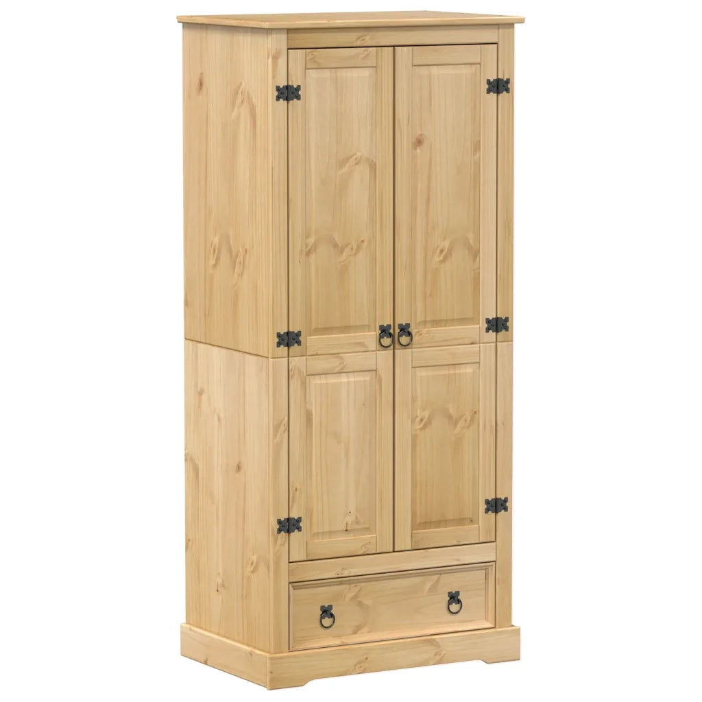 Armadio Corona 76x50x170 cm in Legno Massello di Pino CFW1890558