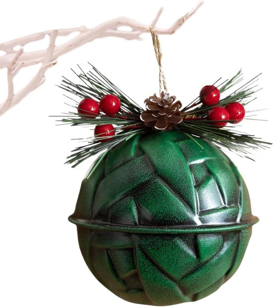 Glocke Decorativa per Natale - Campana Metallica da Appendere, Albero Colorato, Decorazione Multifunzionale per Interno e Esterno, Salotto, Cortile Interno
