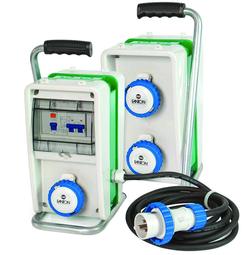 QUADRO ELETTRICO EOLO ASC CON CAVALLETTO 3 PRESE INDUSTRIALI IP67  74305    FANTON