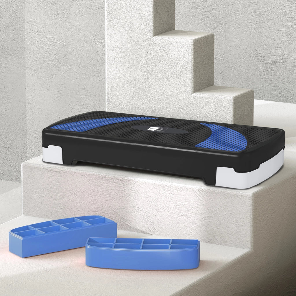 Stepper Fitness Aerobico ¨C zephmum ¨C 80x31x20 cm Nero Blu