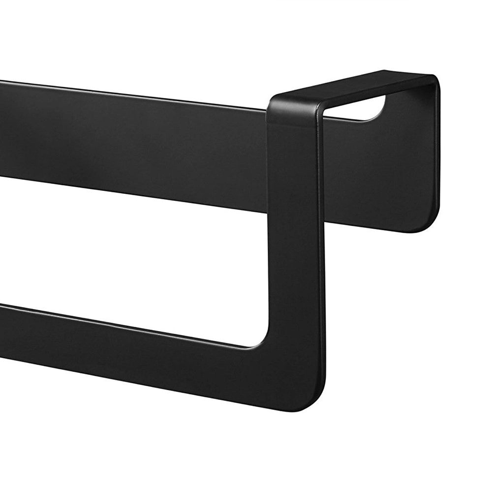 Porta salviette ad anello nero serie skyline - fissaggio biadesivo o incollo
