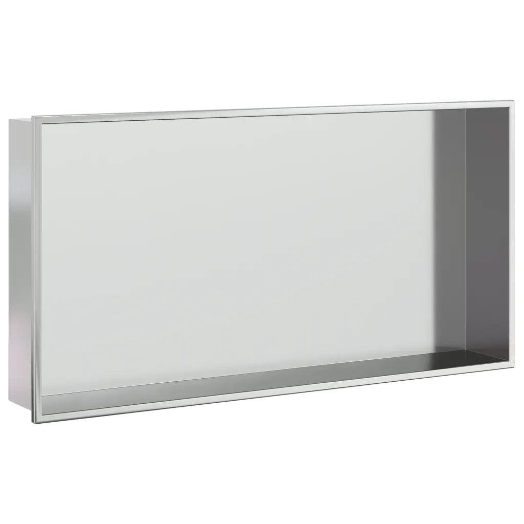 Nicchia per Doccia Argento Spazzolato 62x32x9cm in Acciaio Inox CFW4360863
