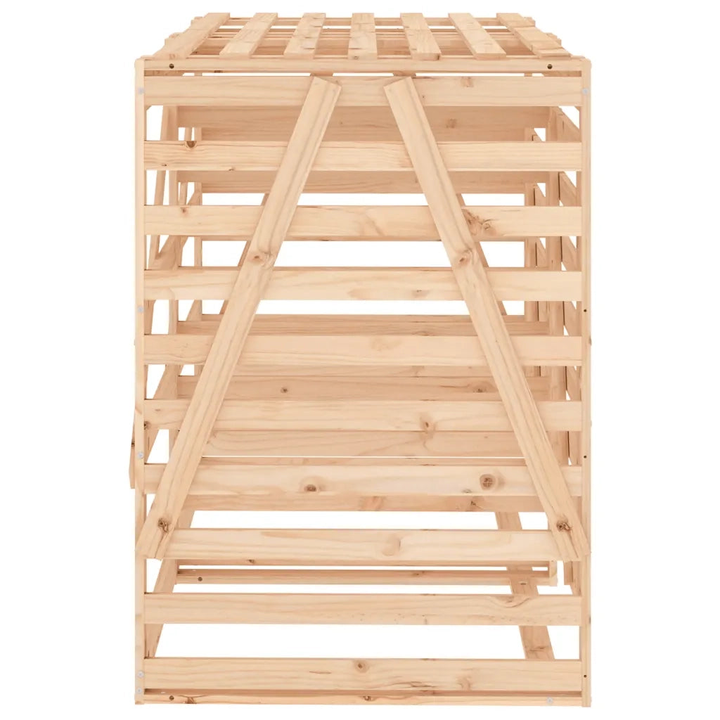 Copribidone Doppio in Legno Massello di Pino 3157685