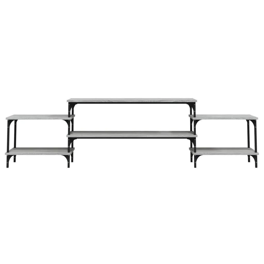 Mobile Porta TV-Mobile per TV-Credenza TV Grigio Sonoma 197x35x52 cm in Legno Multistrato