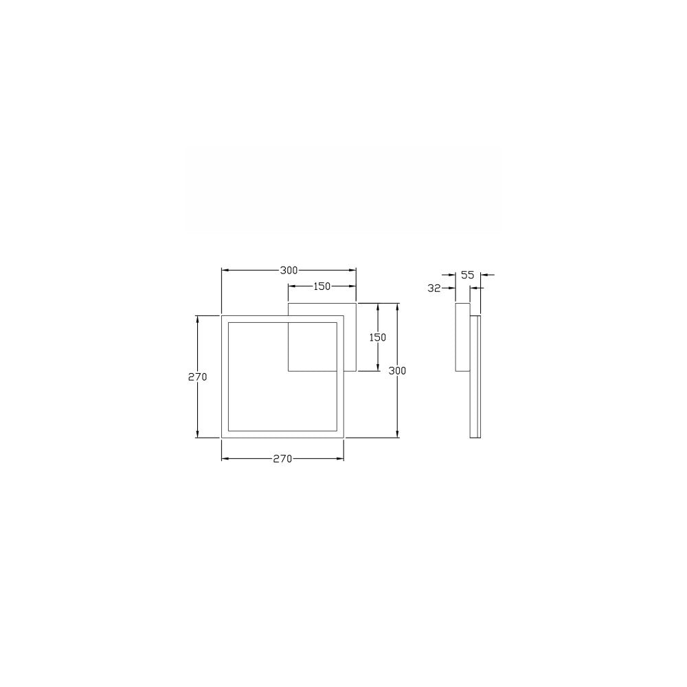 Plafoniera BARD a led moderna 22W Nero 3394-21-101 Fabas Luce
