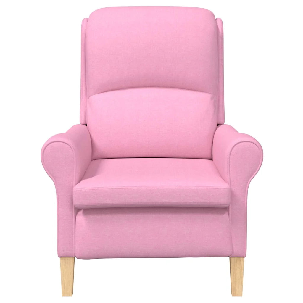 Divano Sedia-Poltrona Rosa Tessuto 889991